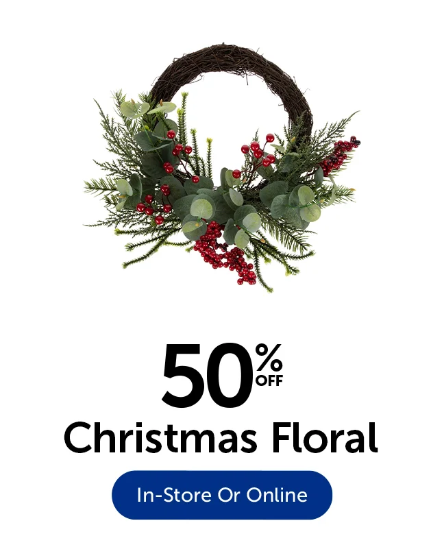 50% Off Christmas Floral