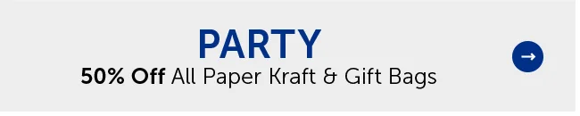 Party - 50% Off All Paper Kraft & Gift Bags