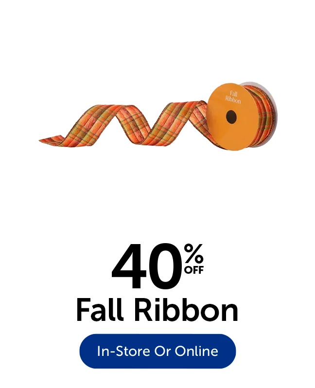 40% Off Fall Ribbon