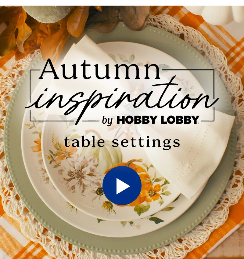 Watch Autumn Table Settings Video