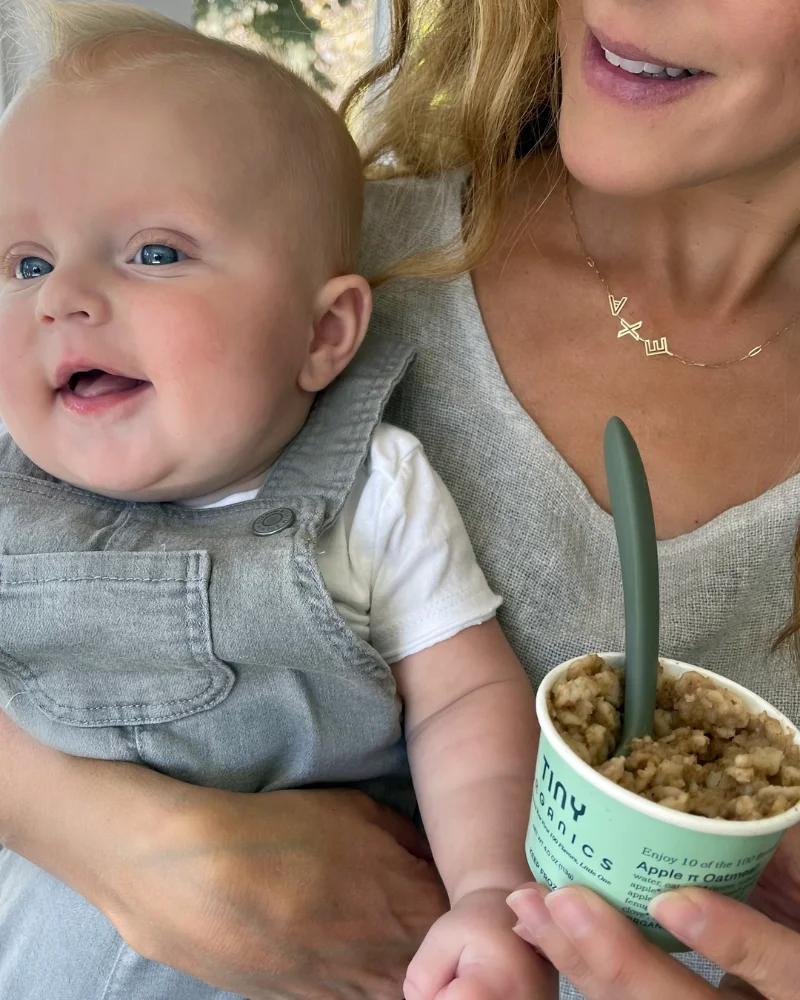 Tiny Organics family mealtime moment