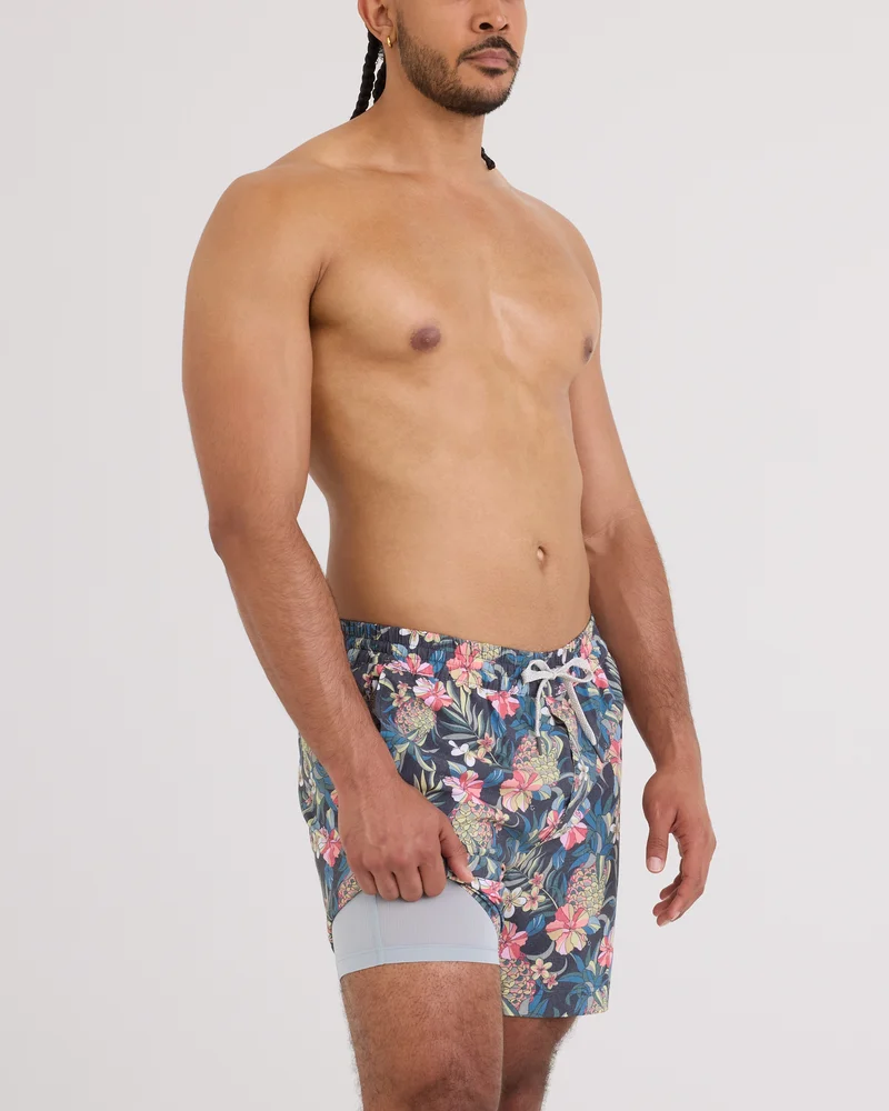 Sea to Shore 2N1 Hybrid Swim Trunk 6" with liner
