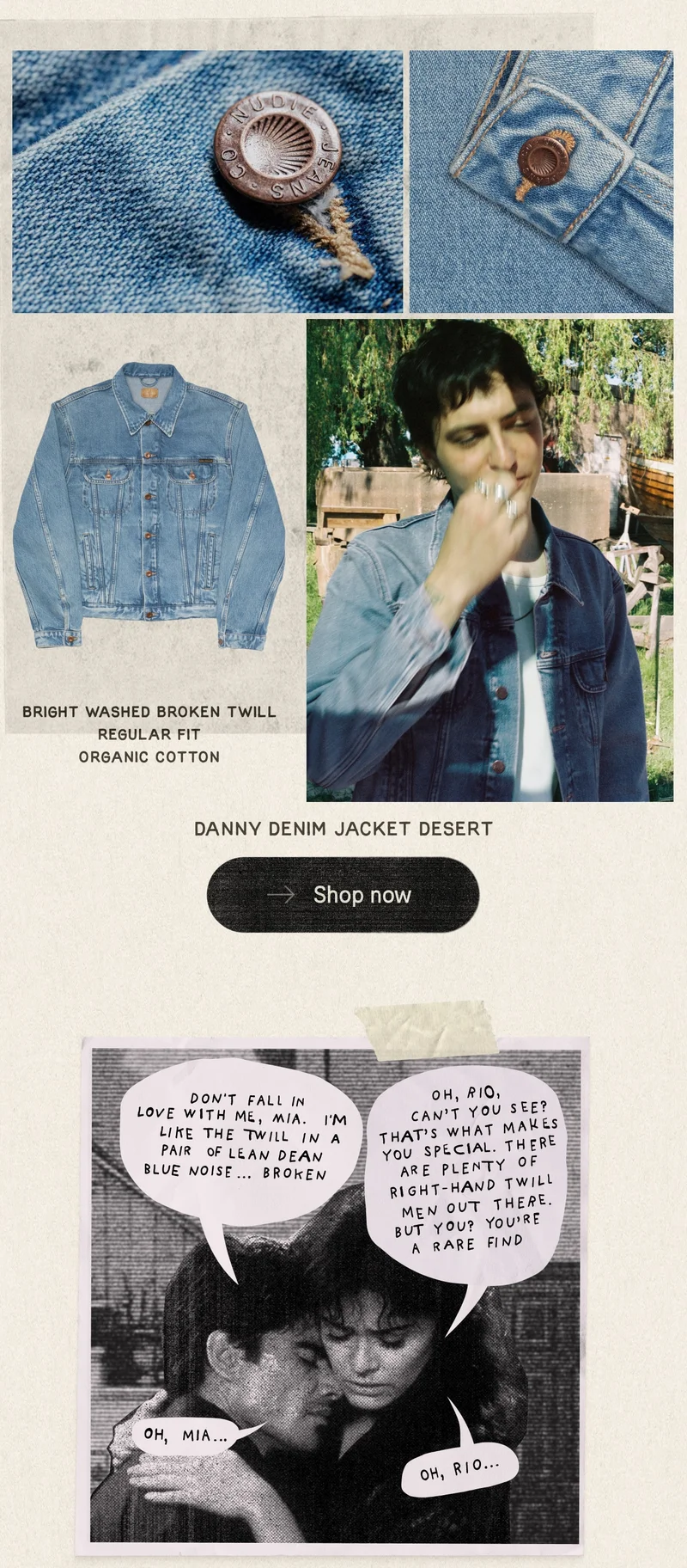 Danny Denim Jacket Desert