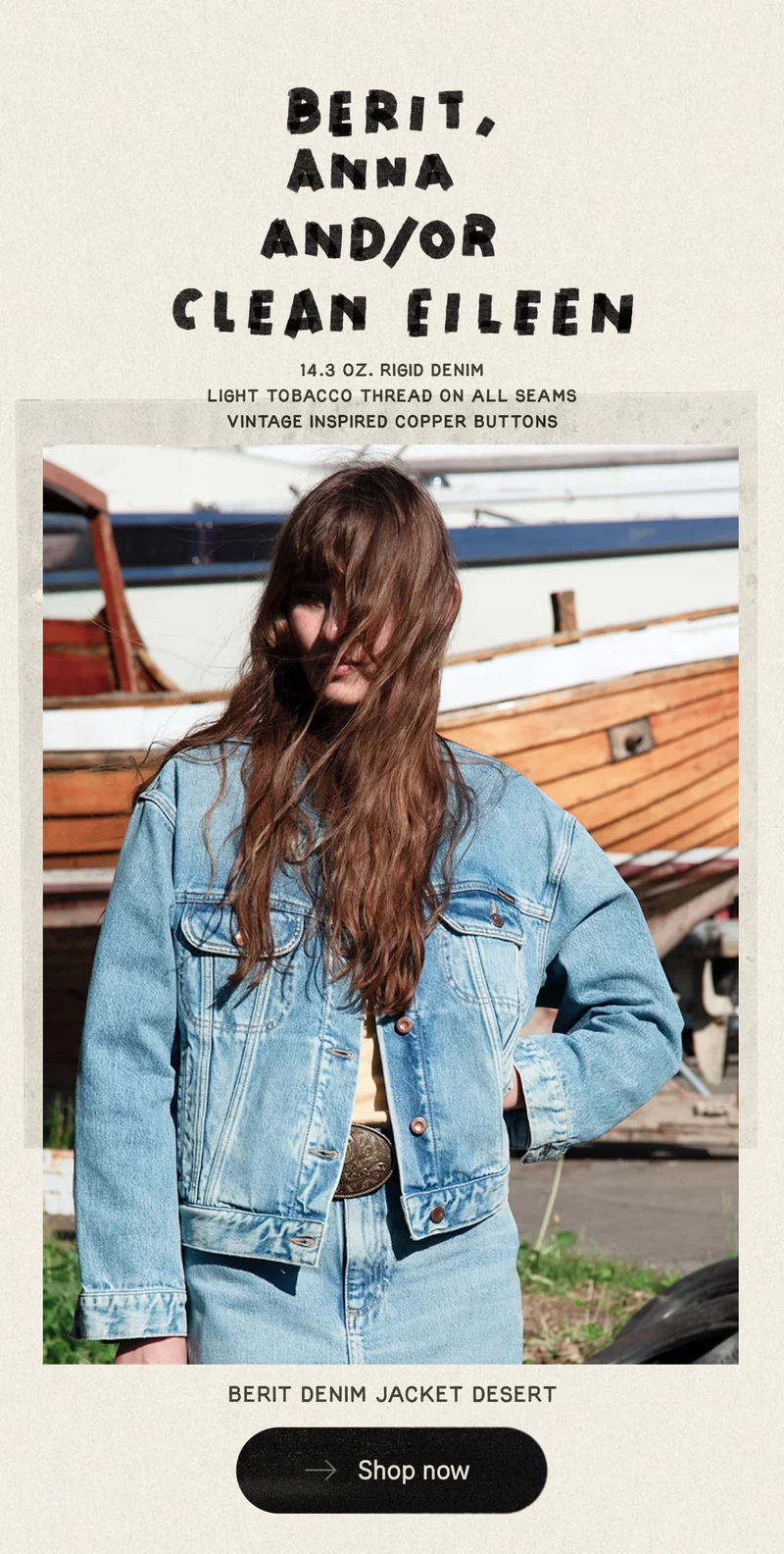 Berit Denim Jacket Desert