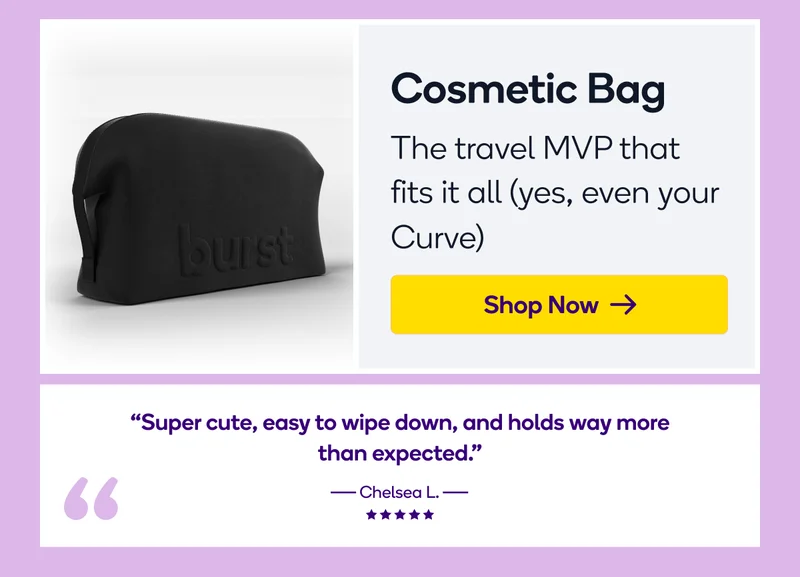 burst oral care cosmetic bag