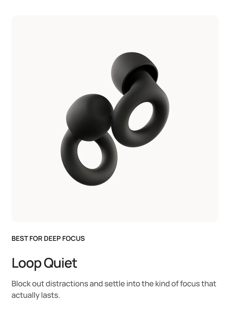 Loop Quiet