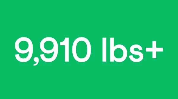 counter going up to 9,953 lbs + vs plastic bag full of tins