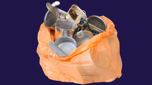 bag of packaging pollution