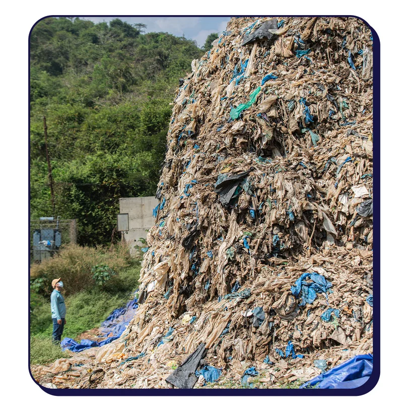 Photo of waste recovery at Project Anant Pranay
