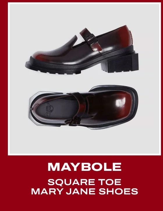 Maybole Square Toe Mary Jane Shoes