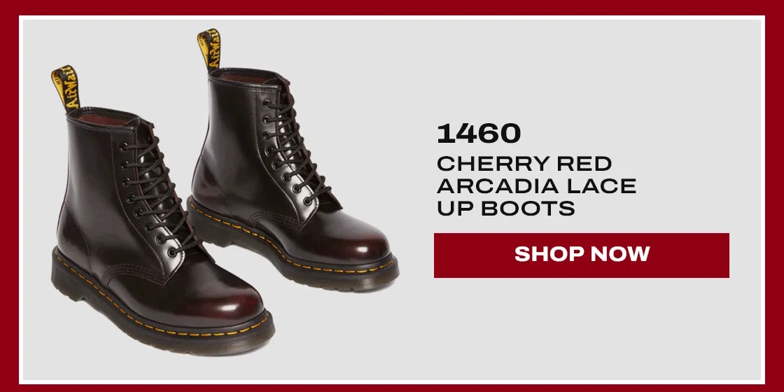 1460 Cherry Red Arcadia Lace Up Boots