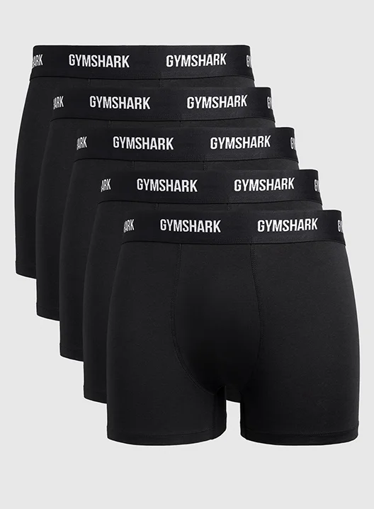 BOXERS 5 PK. Black.