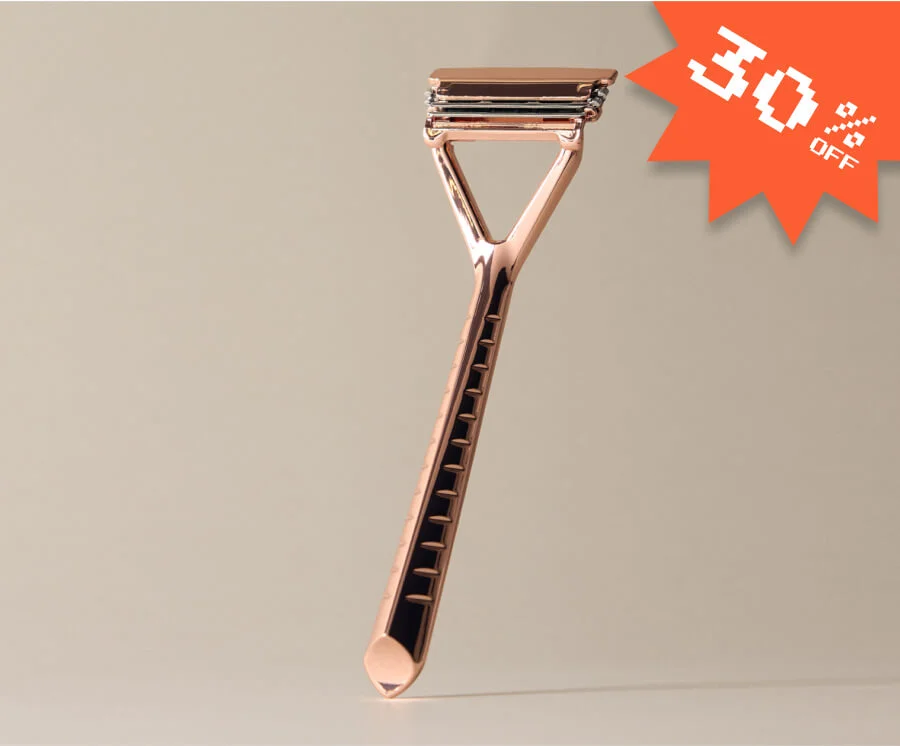 Leaf Razor in Rose Gold