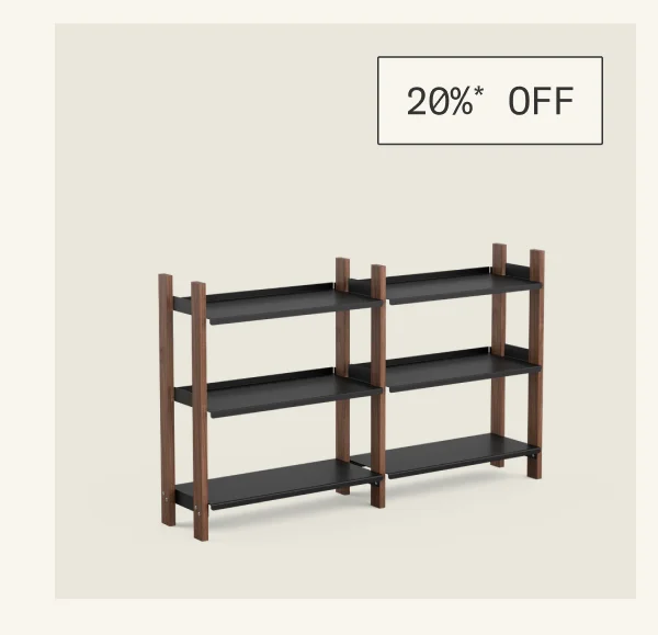 Save 20%* on The Shelving System