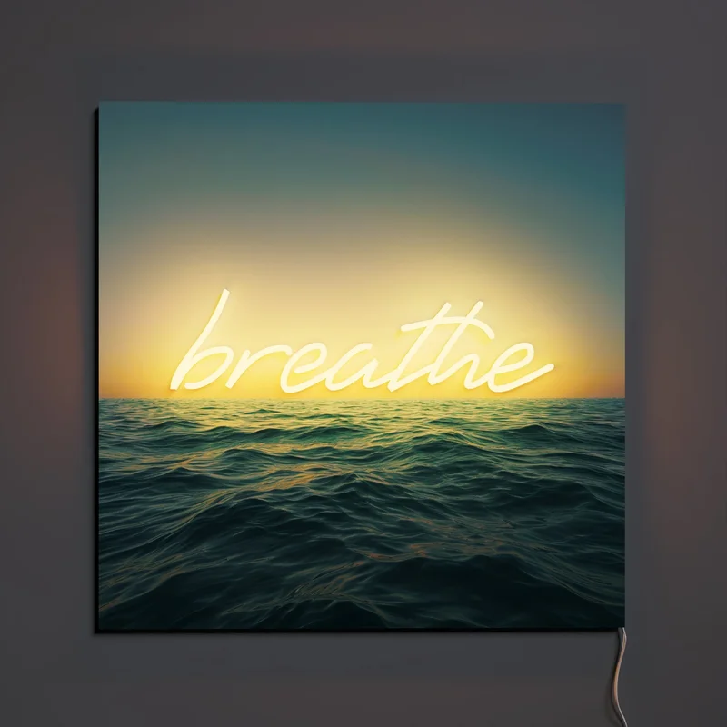 Image of Breathe by Yellowpop Wonderland, led neon sign