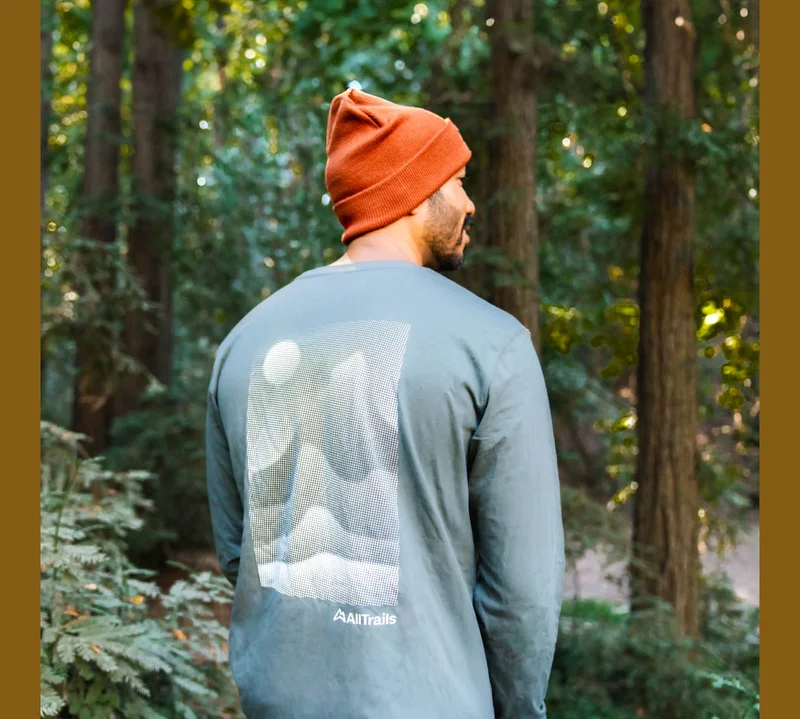 Image showcasing two trail-go'ers in the new AllTrails Fall Collection