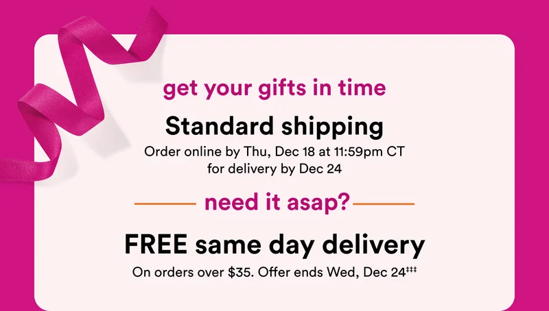 Get your gifts ASAP