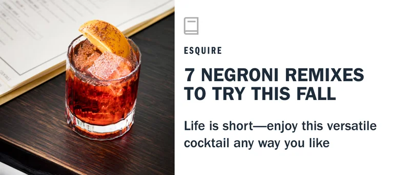 negroni drink variations