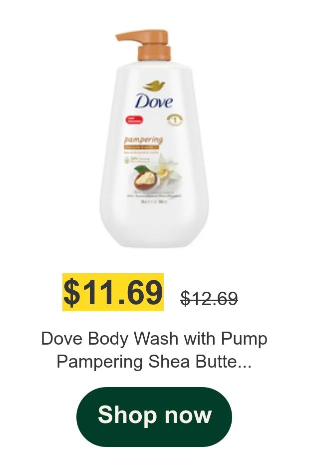 Dove Body Wash with Pump Pampering Shea Butte...