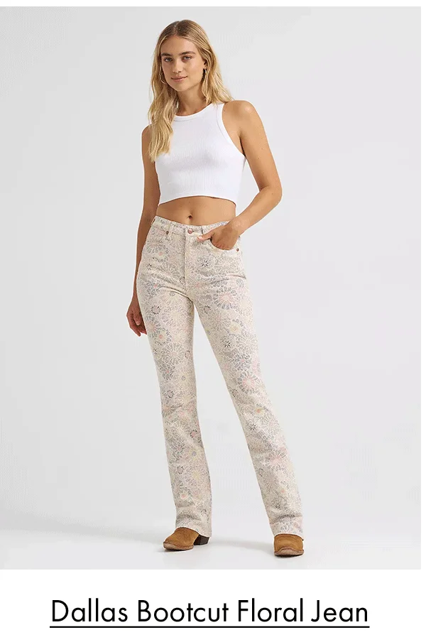 Dallas Bootcut Floral Jean