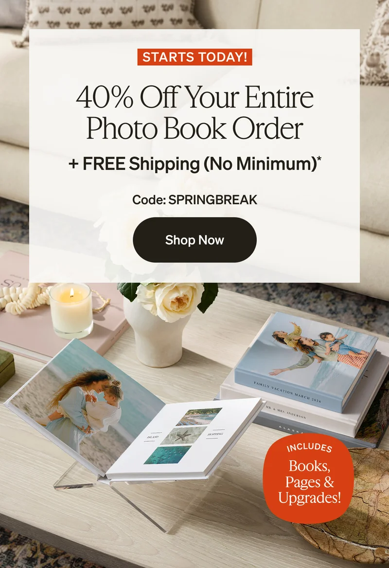40% Off Your Entire Photo Book Order