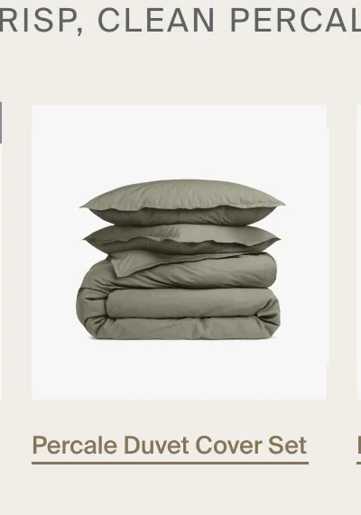 Percale Duvet Cover Set