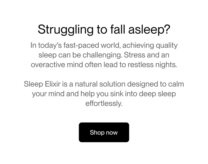 Struggling to fall asleep?