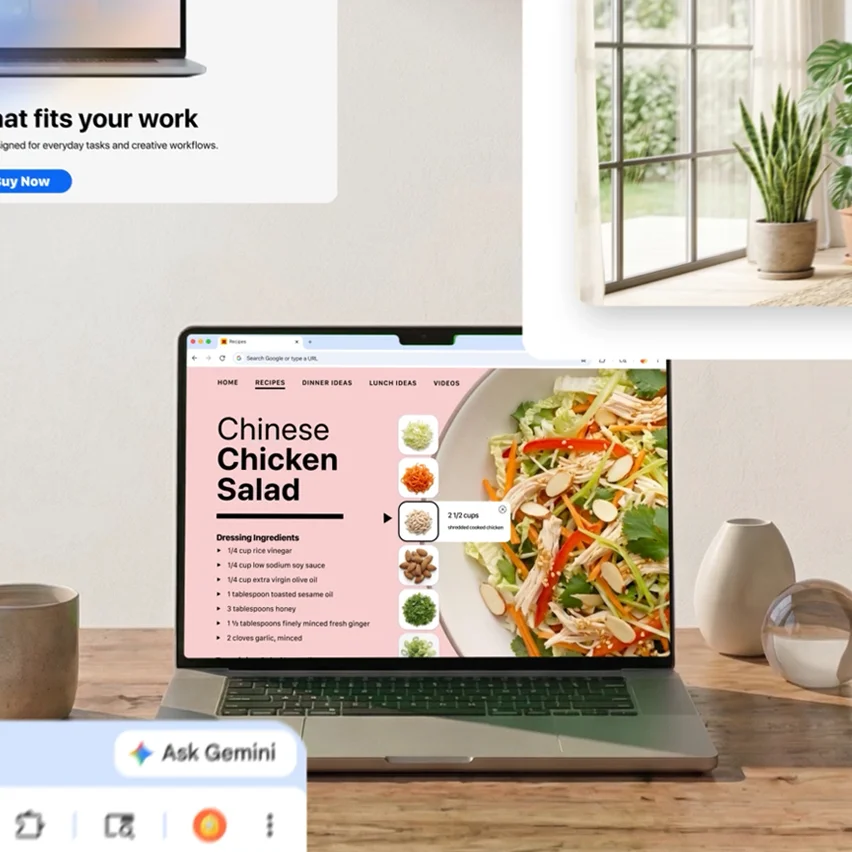 Image of a laptop with a recipe on the screen