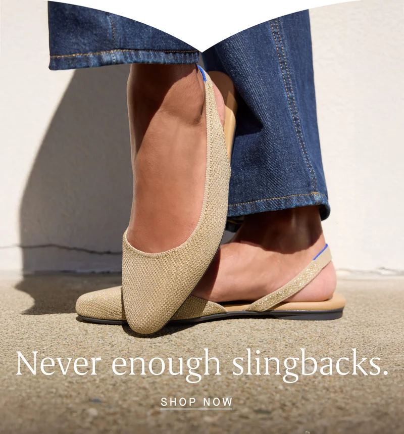 Never enough slingbacks. SHOP NOW