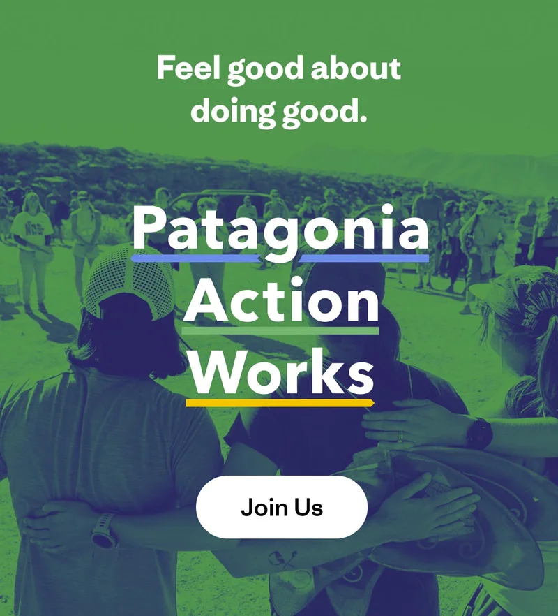 Feel good about doing good. Patagonia Action Works. Join us.