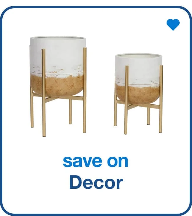 Save on décor