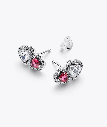 Halo Hearts Stud Earrings
