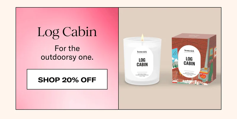 Log Cabin | For the outdoorsy one. | Shop 20% Off