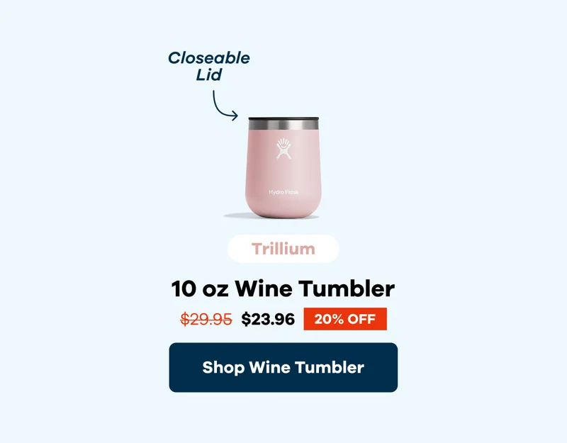 Closeable Lid. 10 oz Wine Tumbler $23.96 20% OFF | Shop Wine Tumbler