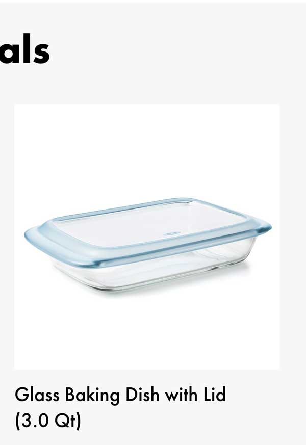 Glass Baking Dish with Lid (3.0 Qt)