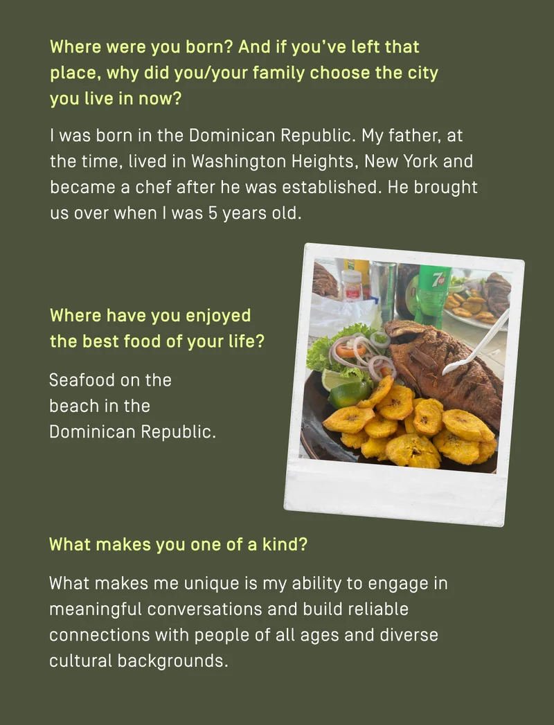 Where have you enjoyed the best food of your life?