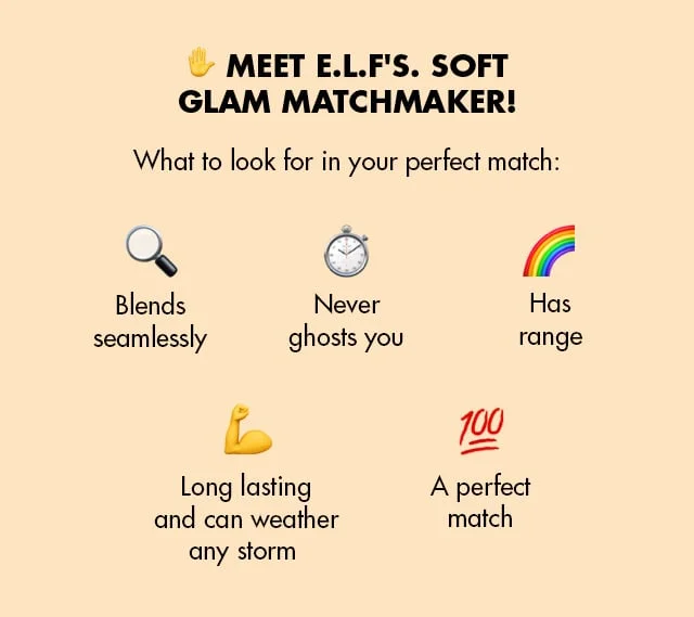 Meet e.l.f.'s Soft Glam Matchmaker