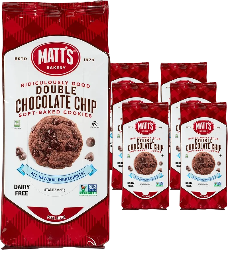 Image of Matt's Cookies Double Chocolate Chip Cookies (6 Pack)