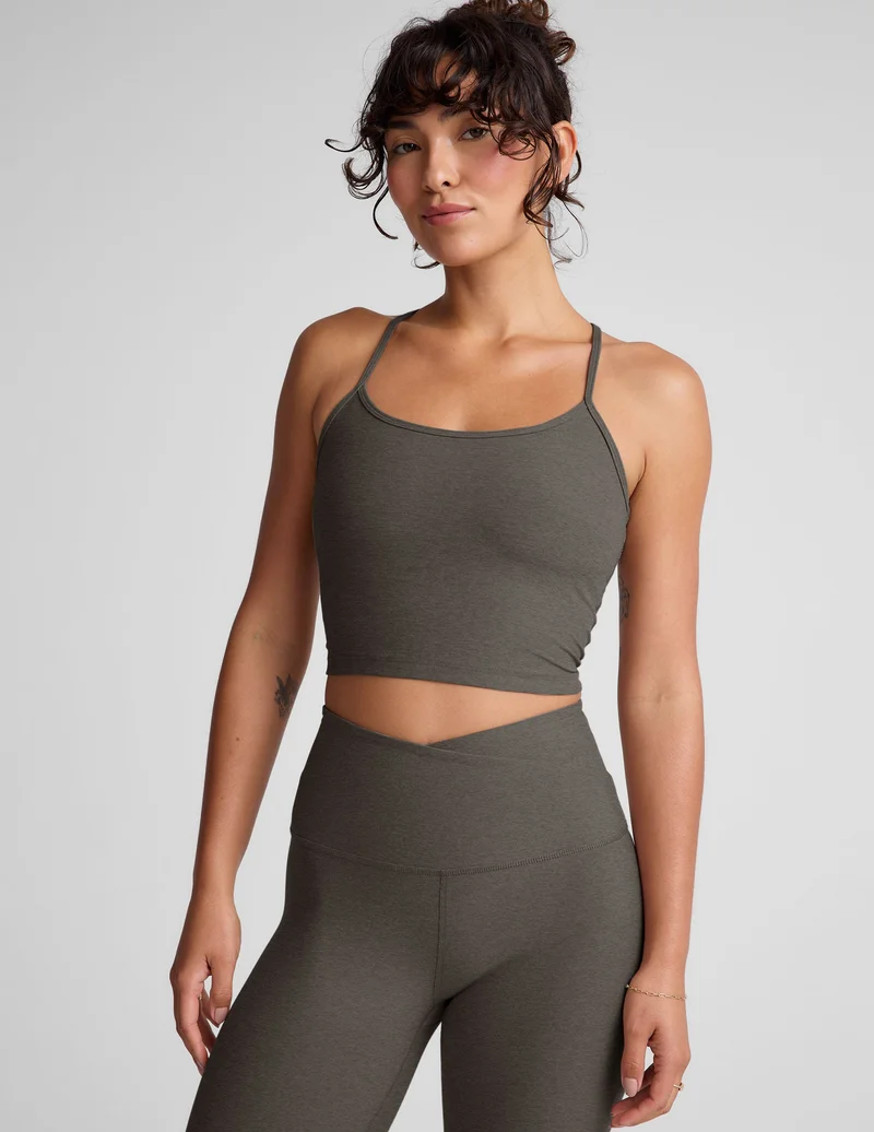 Image of Spacedye Slim Racerback Cropped Tank