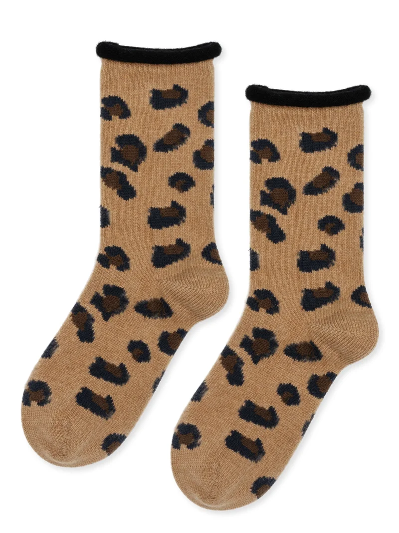 Image of Cheetah Cashmere Crew