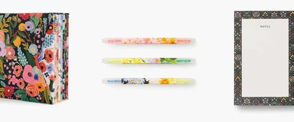 The Monogram Shop is open, and blooming from A to Z. Shop journals, key rings, stationery and more adorned with our signature florals and your favorite initial