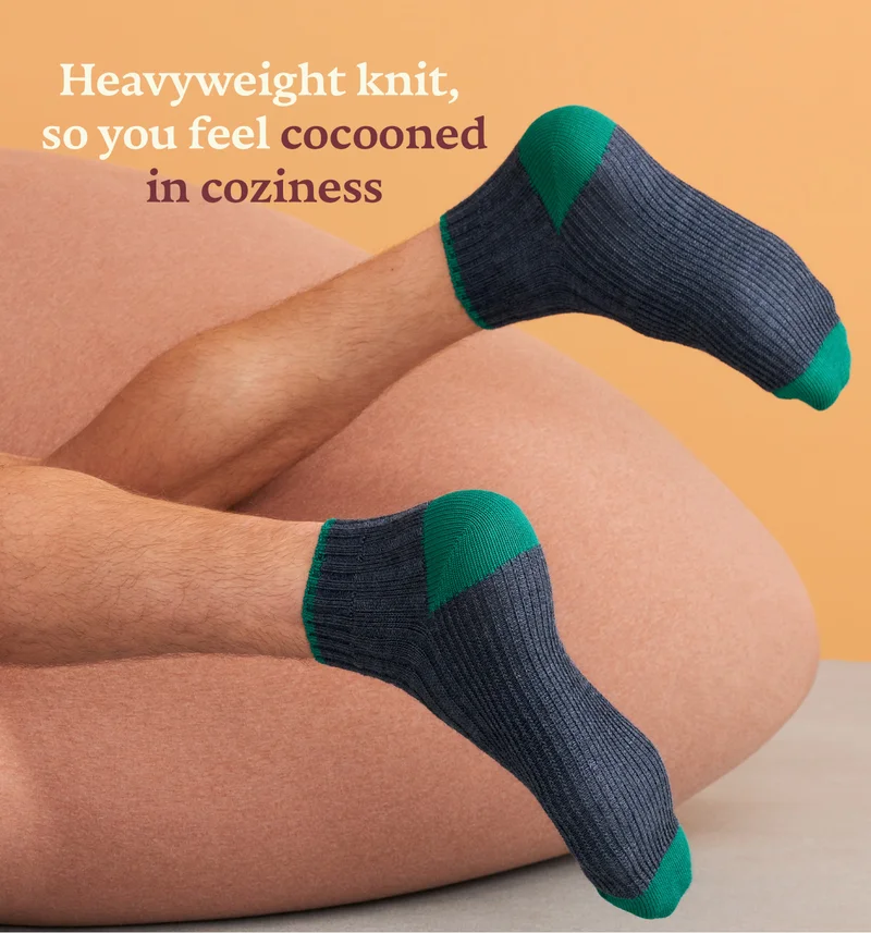 Heavyweight knit, so you feel cocooned in coziness