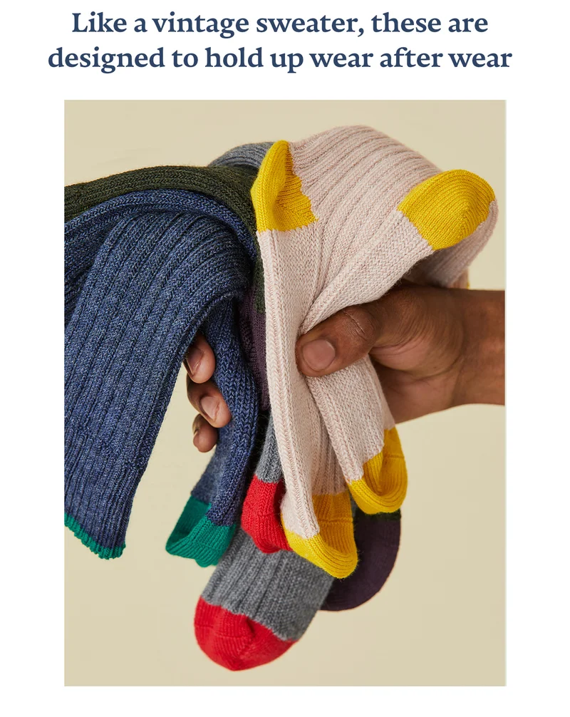Like a vintage sweater, these are designed to hold up wear after wear