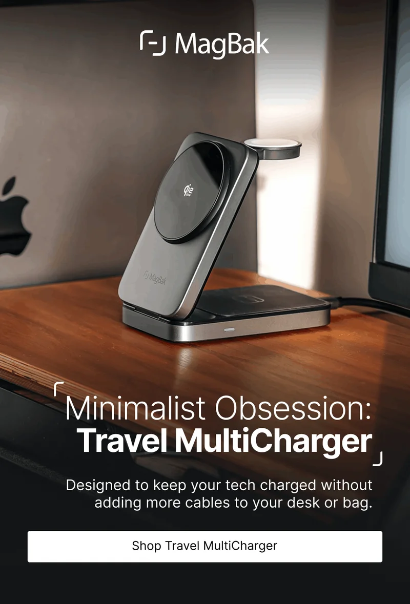 Minimalist Obsession: Travel MultiCharger Designed to keep your tech charged without adding more cables to your desk or bag.