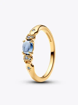 Jasmine Disney Princess ring in 14k plated gold