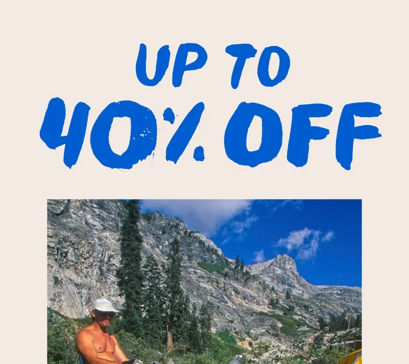 Up to 40% off
