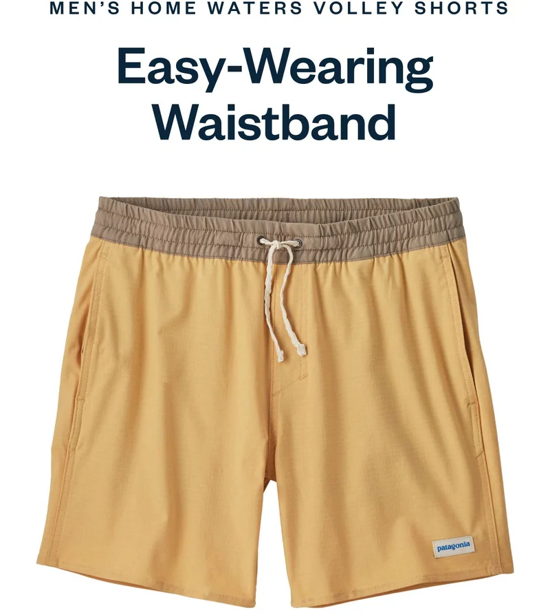Men’s Home Water Volley Shorts. Easy-Wearing Waistband.