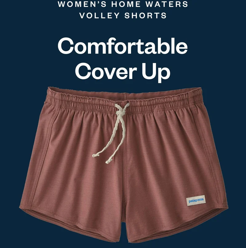 Women’s Home Waters Volley Shorts. Comfortable Cover Up.