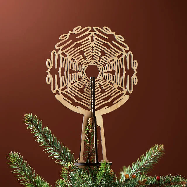 Your Family Name in a Snowflake Tree Topper