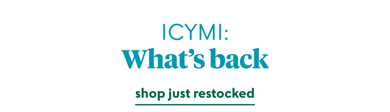 shop bestselling back in stock